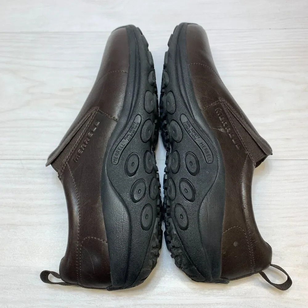 Merrell Jungle Moc Casual Shoes Men's Size 13 Brown Leather Comfort Slip On - Picture 2 of 8